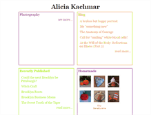 Tablet Screenshot of aliciakachmar.com